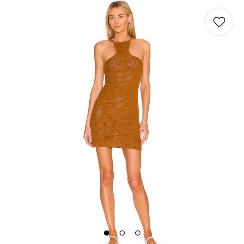 House of Harlow crocheted mini dress